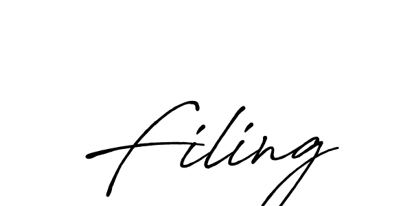 Filing stylish signature style. Best Handwritten Sign (Antro_Vectra_Bolder) for my name. Handwritten Signature Collection Ideas for my name Filing. Filing signature style 7 images and pictures png