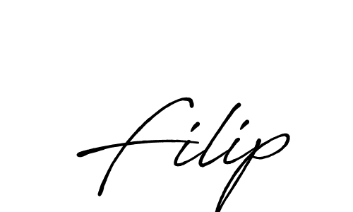 Also we have Filip name is the best signature style. Create professional handwritten signature collection using Antro_Vectra_Bolder autograph style. Filip signature style 7 images and pictures png