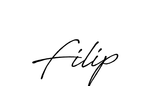 Also we have Filip name is the best signature style. Create professional handwritten signature collection using Antro_Vectra_Bolder autograph style. Filip signature style 7 images and pictures png