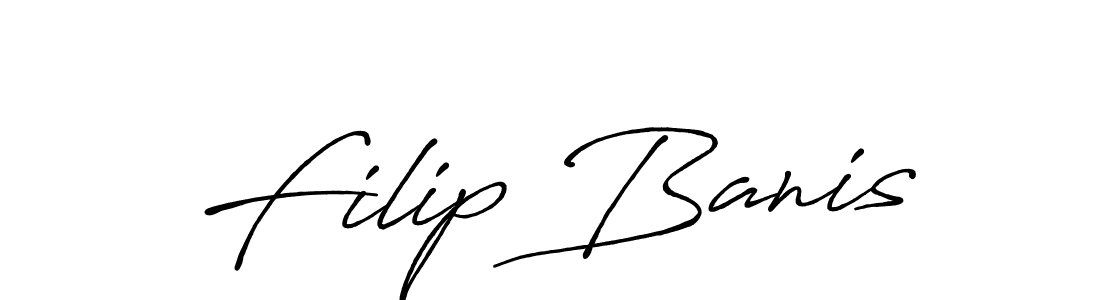 Filip Banis stylish signature style. Best Handwritten Sign (Antro_Vectra_Bolder) for my name. Handwritten Signature Collection Ideas for my name Filip Banis. Filip Banis signature style 7 images and pictures png