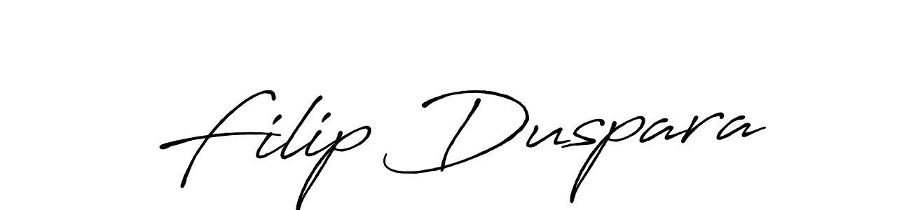 Design your own signature with our free online signature maker. With this signature software, you can create a handwritten (Antro_Vectra_Bolder) signature for name Filip Duspara. Filip Duspara signature style 7 images and pictures png