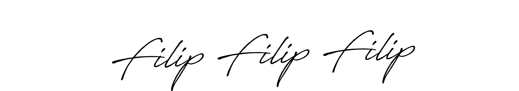 Antro_Vectra_Bolder is a professional signature style that is perfect for those who want to add a touch of class to their signature. It is also a great choice for those who want to make their signature more unique. Get Filip Filip Filip name to fancy signature for free. Filip Filip Filip signature style 7 images and pictures png