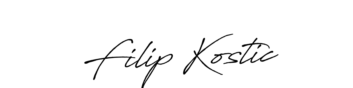 Make a short Filip Kostic signature style. Manage your documents anywhere anytime using Antro_Vectra_Bolder. Create and add eSignatures, submit forms, share and send files easily. Filip Kostic signature style 7 images and pictures png