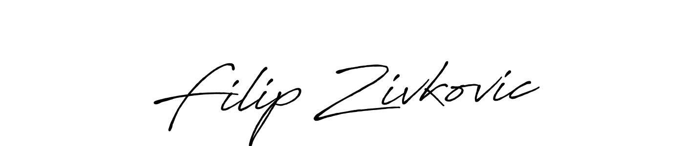 Antro_Vectra_Bolder is a professional signature style that is perfect for those who want to add a touch of class to their signature. It is also a great choice for those who want to make their signature more unique. Get Filip Zivkovic name to fancy signature for free. Filip Zivkovic signature style 7 images and pictures png