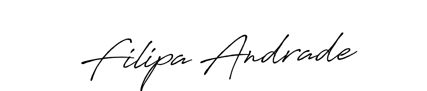 How to make Filipa Andrade signature? Antro_Vectra_Bolder is a professional autograph style. Create handwritten signature for Filipa Andrade name. Filipa Andrade signature style 7 images and pictures png