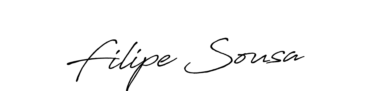 Design your own signature with our free online signature maker. With this signature software, you can create a handwritten (Antro_Vectra_Bolder) signature for name Filipe Sousa. Filipe Sousa signature style 7 images and pictures png