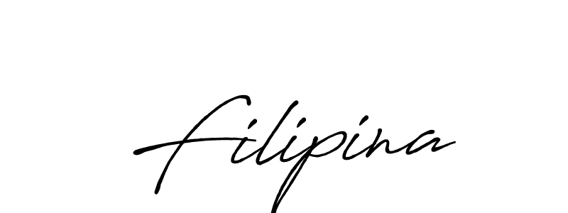 How to make Filipina signature? Antro_Vectra_Bolder is a professional autograph style. Create handwritten signature for Filipina name. Filipina signature style 7 images and pictures png