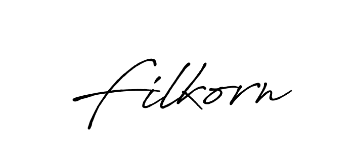 Make a beautiful signature design for name Filkorn. With this signature (Antro_Vectra_Bolder) style, you can create a handwritten signature for free. Filkorn signature style 7 images and pictures png