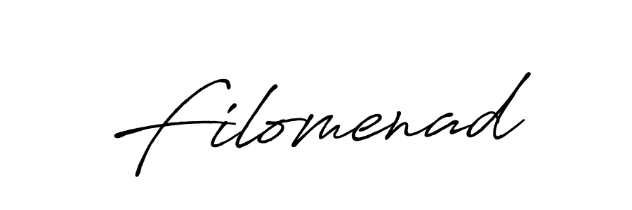 Create a beautiful signature design for name Filomenad. With this signature (Antro_Vectra_Bolder) fonts, you can make a handwritten signature for free. Filomenad signature style 7 images and pictures png