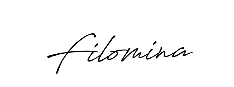 The best way (Antro_Vectra_Bolder) to make a short signature is to pick only two or three words in your name. The name Filomina include a total of six letters. For converting this name. Filomina signature style 7 images and pictures png