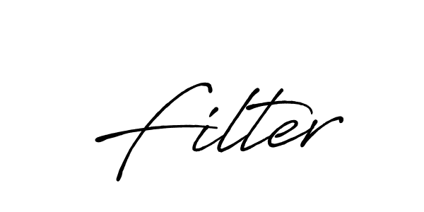 Use a signature maker to create a handwritten signature online. With this signature software, you can design (Antro_Vectra_Bolder) your own signature for name Filter. Filter signature style 7 images and pictures png