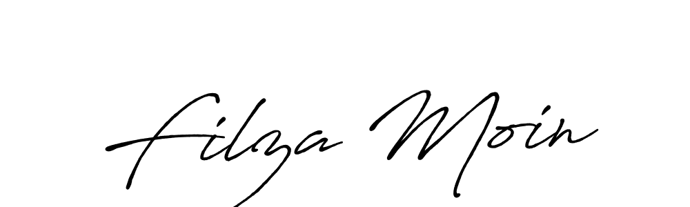 Use a signature maker to create a handwritten signature online. With this signature software, you can design (Antro_Vectra_Bolder) your own signature for name Filza Moin. Filza Moin signature style 7 images and pictures png