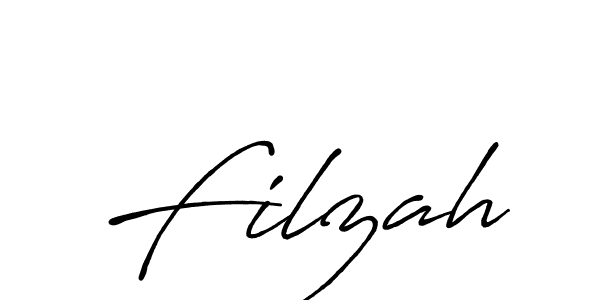 How to make Filzah name signature. Use Antro_Vectra_Bolder style for creating short signs online. This is the latest handwritten sign. Filzah signature style 7 images and pictures png