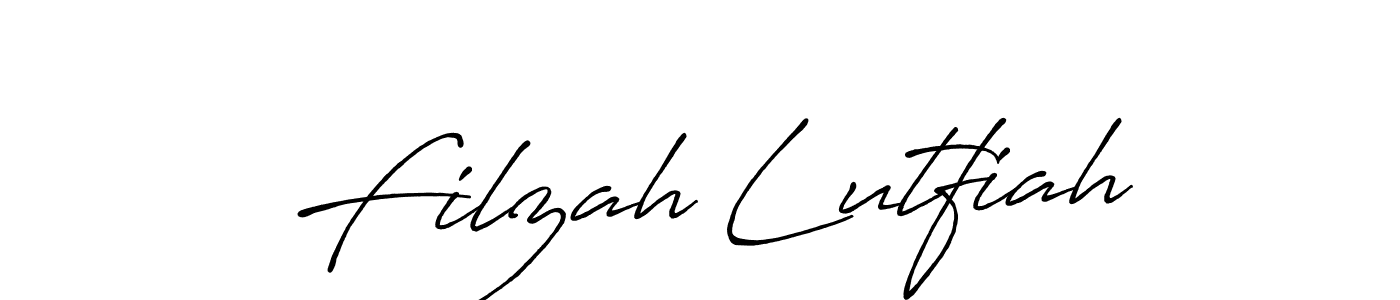 Similarly Antro_Vectra_Bolder is the best handwritten signature design. Signature creator online .You can use it as an online autograph creator for name Filzah Lutfiah. Filzah Lutfiah signature style 7 images and pictures png