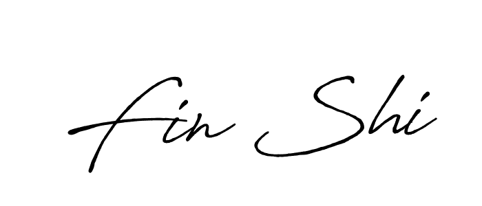 It looks lik you need a new signature style for name Fin Shi. Design unique handwritten (Antro_Vectra_Bolder) signature with our free signature maker in just a few clicks. Fin Shi signature style 7 images and pictures png