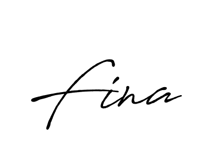 How to make Fina name signature. Use Antro_Vectra_Bolder style for creating short signs online. This is the latest handwritten sign. Fina signature style 7 images and pictures png