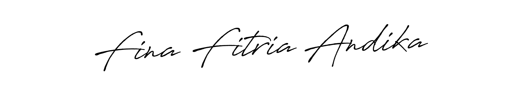 It looks lik you need a new signature style for name Fina Fitria Andika. Design unique handwritten (Antro_Vectra_Bolder) signature with our free signature maker in just a few clicks. Fina Fitria Andika signature style 7 images and pictures png