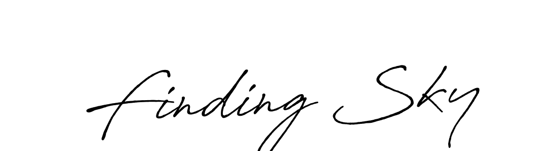 How to make Finding Sky signature? Antro_Vectra_Bolder is a professional autograph style. Create handwritten signature for Finding Sky name. Finding Sky signature style 7 images and pictures png