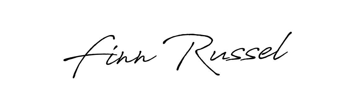 Finn Russel stylish signature style. Best Handwritten Sign (Antro_Vectra_Bolder) for my name. Handwritten Signature Collection Ideas for my name Finn Russel. Finn Russel signature style 7 images and pictures png