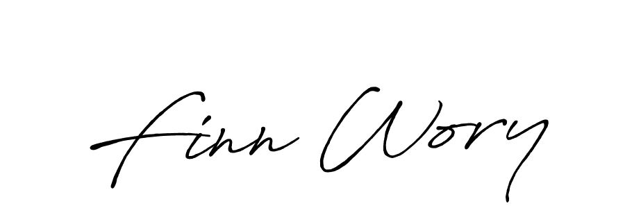 Make a beautiful signature design for name Finn Wory. With this signature (Antro_Vectra_Bolder) style, you can create a handwritten signature for free. Finn Wory signature style 7 images and pictures png