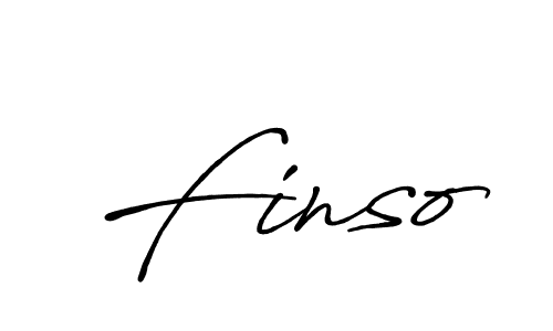 Also we have Finso name is the best signature style. Create professional handwritten signature collection using Antro_Vectra_Bolder autograph style. Finso signature style 7 images and pictures png