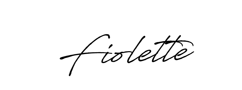 if you are searching for the best signature style for your name Fiolette. so please give up your signature search. here we have designed multiple signature styles  using Antro_Vectra_Bolder. Fiolette signature style 7 images and pictures png