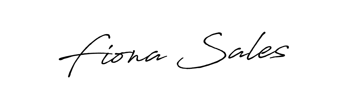 Make a beautiful signature design for name Fiona Sales. Use this online signature maker to create a handwritten signature for free. Fiona Sales signature style 7 images and pictures png