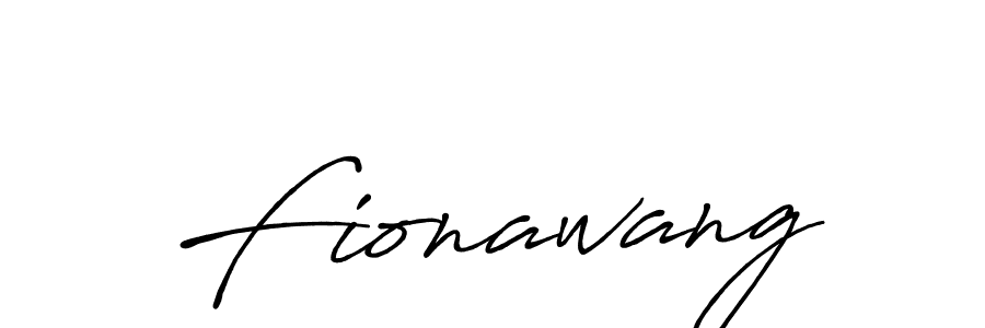 Fionawang stylish signature style. Best Handwritten Sign (Antro_Vectra_Bolder) for my name. Handwritten Signature Collection Ideas for my name Fionawang. Fionawang signature style 7 images and pictures png