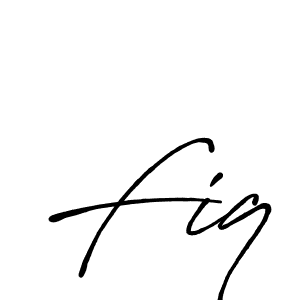 Also we have Fiq name is the best signature style. Create professional handwritten signature collection using Antro_Vectra_Bolder autograph style. Fiq signature style 7 images and pictures png