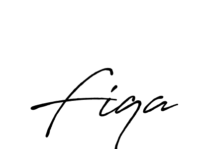 Make a beautiful signature design for name Fiqa. With this signature (Antro_Vectra_Bolder) style, you can create a handwritten signature for free. Fiqa signature style 7 images and pictures png