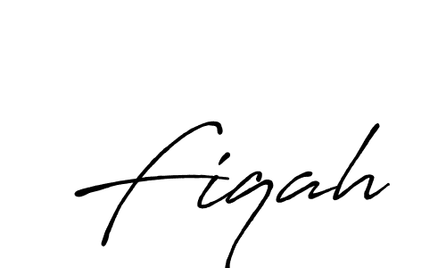 Fiqah stylish signature style. Best Handwritten Sign (Antro_Vectra_Bolder) for my name. Handwritten Signature Collection Ideas for my name Fiqah. Fiqah signature style 7 images and pictures png