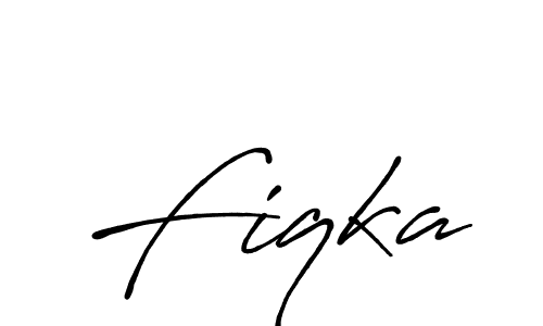 Fiqka stylish signature style. Best Handwritten Sign (Antro_Vectra_Bolder) for my name. Handwritten Signature Collection Ideas for my name Fiqka. Fiqka signature style 7 images and pictures png