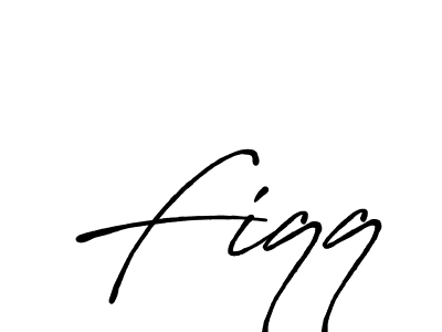 How to make Fiqq name signature. Use Antro_Vectra_Bolder style for creating short signs online. This is the latest handwritten sign. Fiqq signature style 7 images and pictures png
