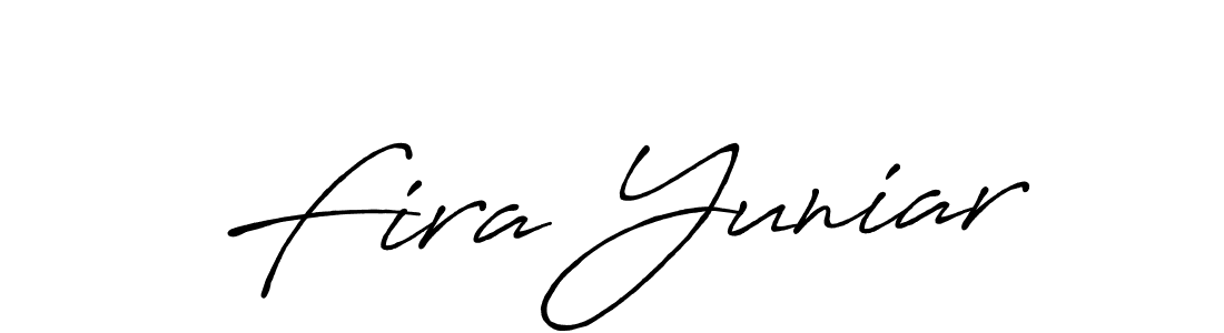 It looks lik you need a new signature style for name Fira Yuniar. Design unique handwritten (Antro_Vectra_Bolder) signature with our free signature maker in just a few clicks. Fira Yuniar signature style 7 images and pictures png