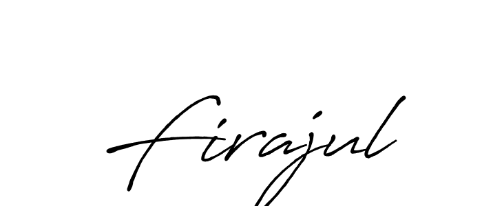 How to make Firajul name signature. Use Antro_Vectra_Bolder style for creating short signs online. This is the latest handwritten sign. Firajul signature style 7 images and pictures png