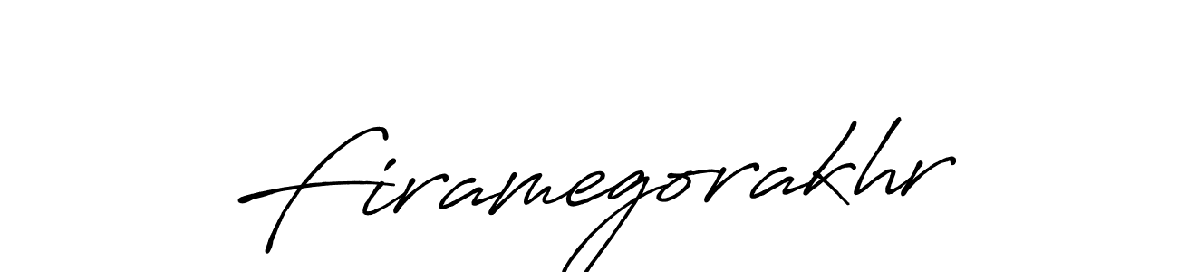 Also we have Firamegorakhr name is the best signature style. Create professional handwritten signature collection using Antro_Vectra_Bolder autograph style. Firamegorakhr signature style 7 images and pictures png