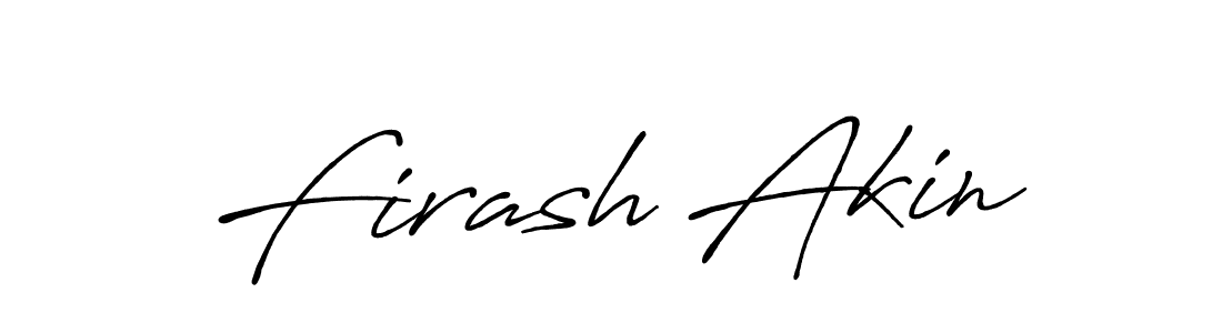 Create a beautiful signature design for name Firash Akin. With this signature (Antro_Vectra_Bolder) fonts, you can make a handwritten signature for free. Firash Akin signature style 7 images and pictures png
