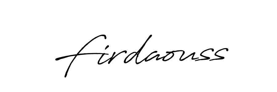 You should practise on your own different ways (Antro_Vectra_Bolder) to write your name (Firdaouss) in signature. don't let someone else do it for you. Firdaouss signature style 7 images and pictures png