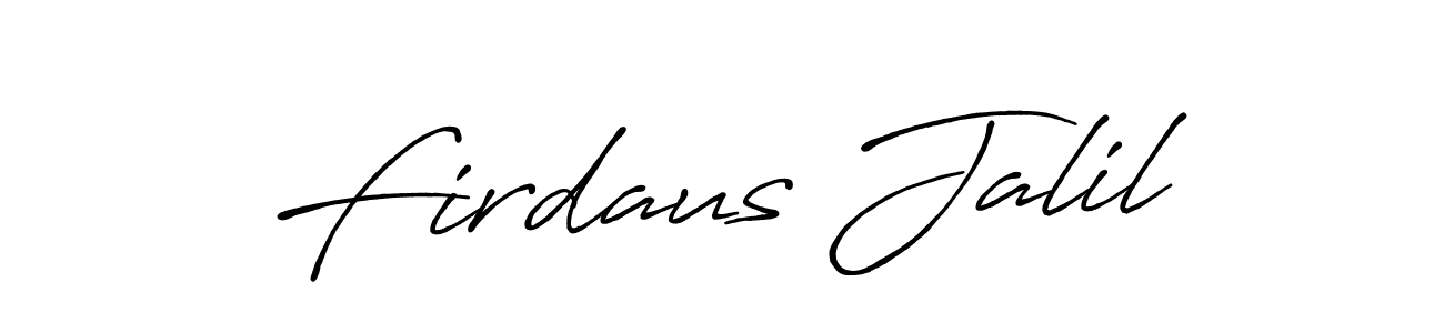 Also You can easily find your signature by using the search form. We will create Firdaus Jalil name handwritten signature images for you free of cost using Antro_Vectra_Bolder sign style. Firdaus Jalil signature style 7 images and pictures png