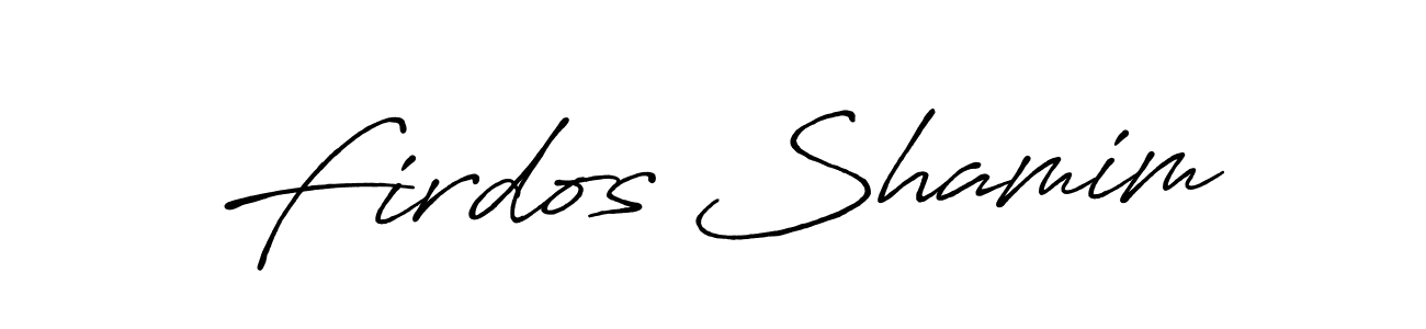 It looks lik you need a new signature style for name Firdos Shamim. Design unique handwritten (Antro_Vectra_Bolder) signature with our free signature maker in just a few clicks. Firdos Shamim signature style 7 images and pictures png