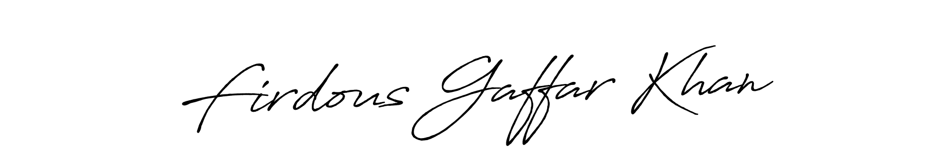 Antro_Vectra_Bolder is a professional signature style that is perfect for those who want to add a touch of class to their signature. It is also a great choice for those who want to make their signature more unique. Get Firdous Gaffar Khan name to fancy signature for free. Firdous Gaffar Khan signature style 7 images and pictures png