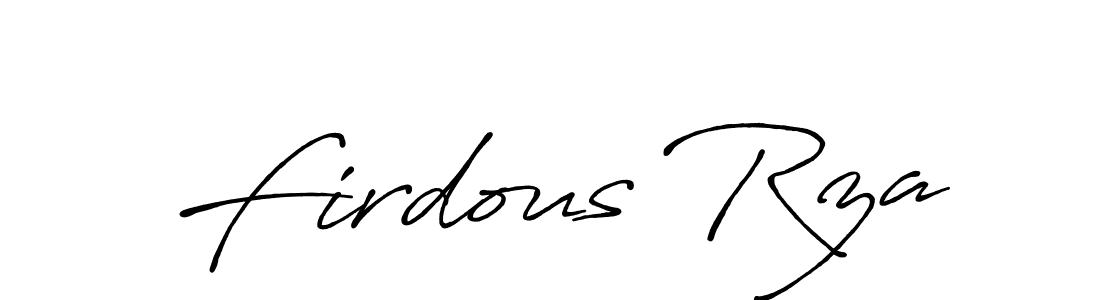 It looks lik you need a new signature style for name Firdous Rza. Design unique handwritten (Antro_Vectra_Bolder) signature with our free signature maker in just a few clicks. Firdous Rza signature style 7 images and pictures png