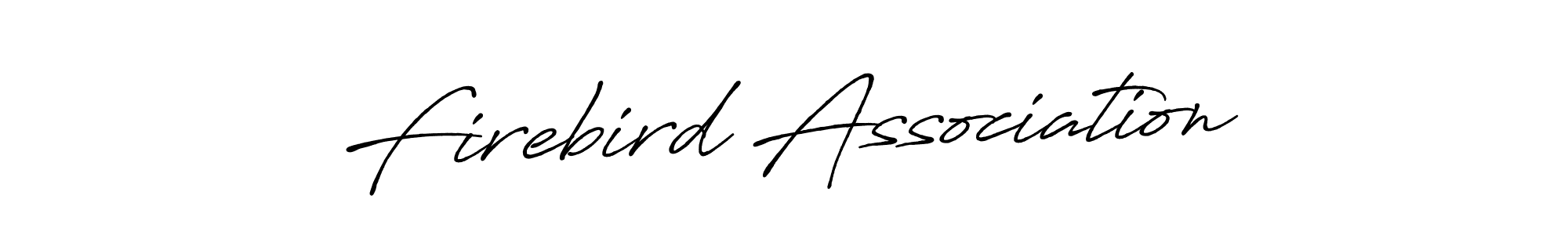 Use a signature maker to create a handwritten signature online. With this signature software, you can design (Antro_Vectra_Bolder) your own signature for name Firebird Association. Firebird Association signature style 7 images and pictures png