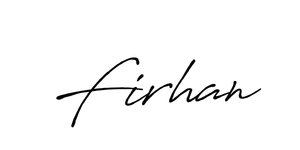 Firhan stylish signature style. Best Handwritten Sign (Antro_Vectra_Bolder) for my name. Handwritten Signature Collection Ideas for my name Firhan. Firhan signature style 7 images and pictures png