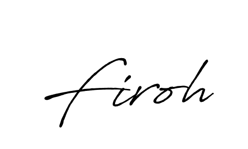 How to make Firoh signature? Antro_Vectra_Bolder is a professional autograph style. Create handwritten signature for Firoh name. Firoh signature style 7 images and pictures png