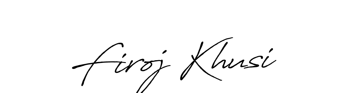 Also You can easily find your signature by using the search form. We will create Firoj Khusi name handwritten signature images for you free of cost using Antro_Vectra_Bolder sign style. Firoj Khusi signature style 7 images and pictures png