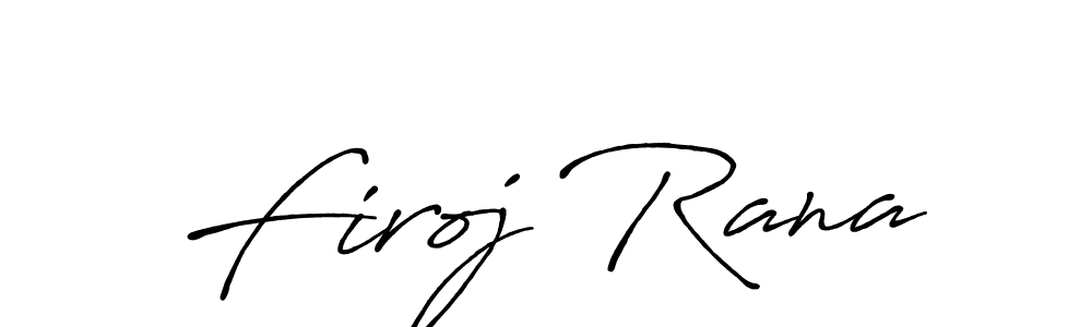 Make a beautiful signature design for name Firoj Rana. Use this online signature maker to create a handwritten signature for free. Firoj Rana signature style 7 images and pictures png