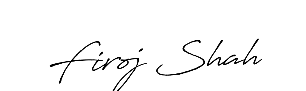 How to make Firoj Shah signature? Antro_Vectra_Bolder is a professional autograph style. Create handwritten signature for Firoj Shah name. Firoj Shah signature style 7 images and pictures png