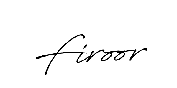 Create a beautiful signature design for name Firoor. With this signature (Antro_Vectra_Bolder) fonts, you can make a handwritten signature for free. Firoor signature style 7 images and pictures png