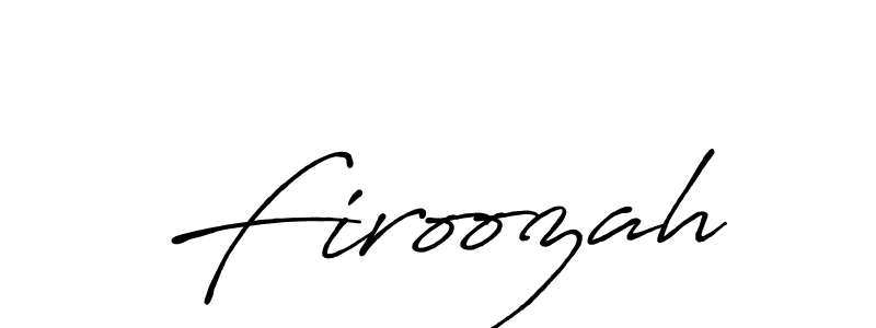 Create a beautiful signature design for name Firoozah. With this signature (Antro_Vectra_Bolder) fonts, you can make a handwritten signature for free. Firoozah signature style 7 images and pictures png